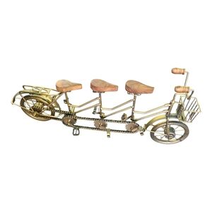 vintage-style metal bicycle model Multiple‎ Seats Charming Tandem Bicycle Decor
